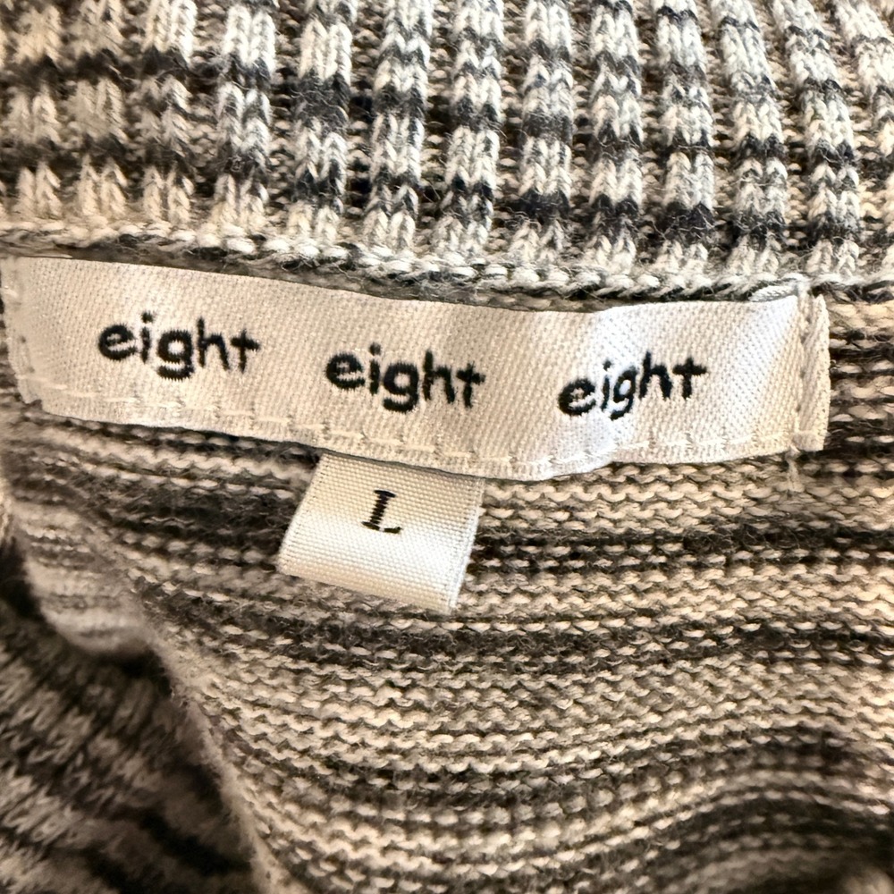Eight Eight Eight Women's Black/White Turtle‎ Neck Sweater Size L - Picture 4 of 5